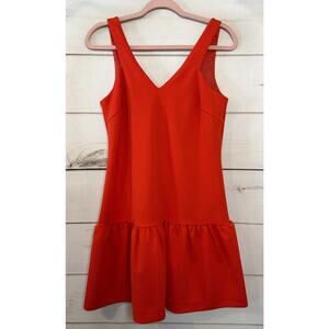 Trina Turk Sz 2 Dress Orange Textured Sleeveless Resort Vacation Wear Classy